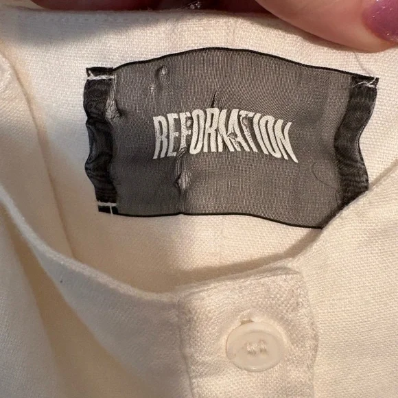 Reformation White ‘Canon’ Dress ASO Meghan Markle - Picture 5 of 15